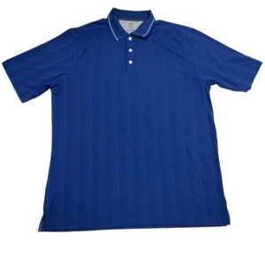 Arrow Performance Men's Polo Shirt XLT Navy Blue Golf Ribbed Short Sleeve